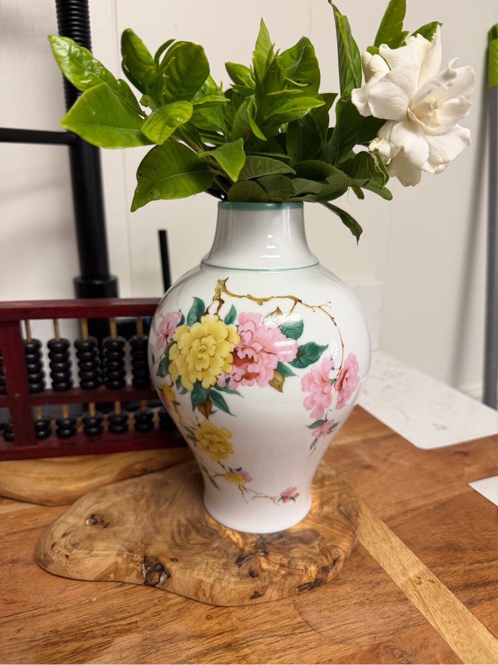 Vintage AK Kaiser West Germany "Peking" Floral Porcelain Vase – 8" Tall